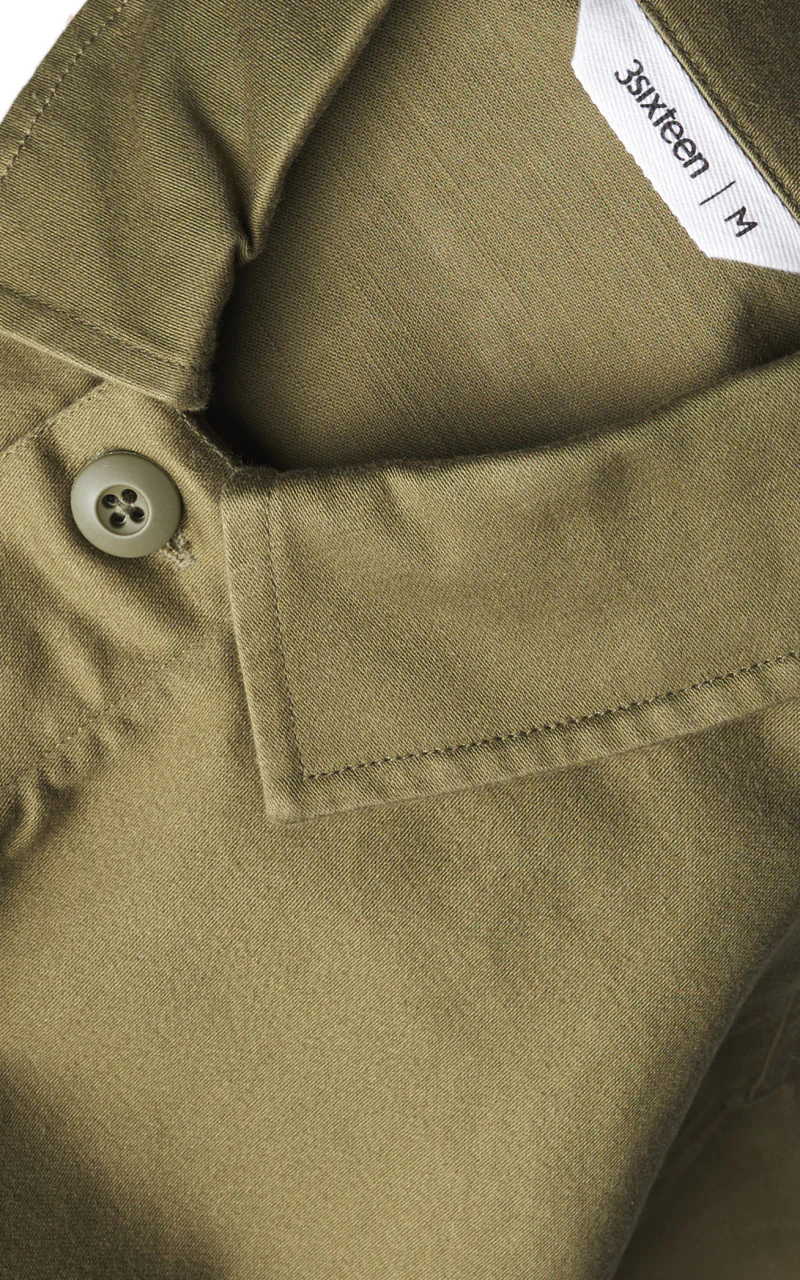3sixteen BDU Jacket Back Satin Olive - Image 5