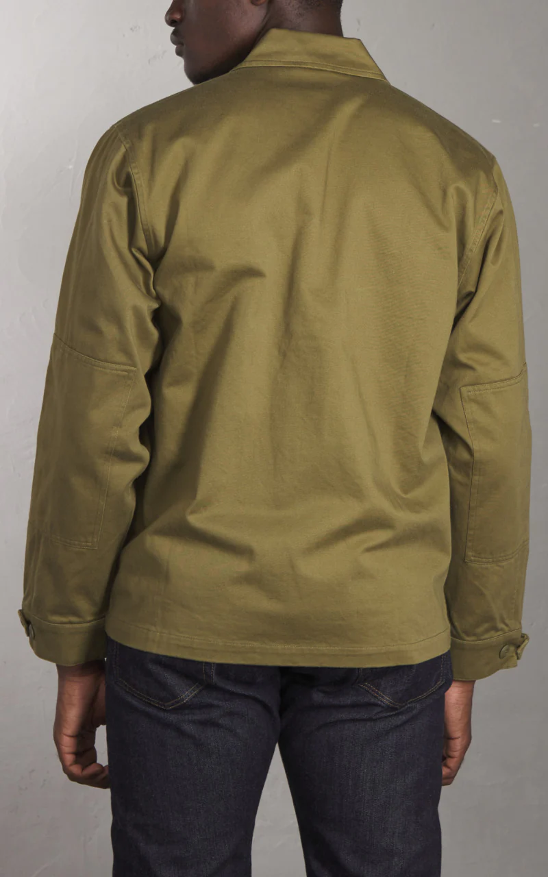 3sixteen BDU Jacket Back Satin Olive - Image 6