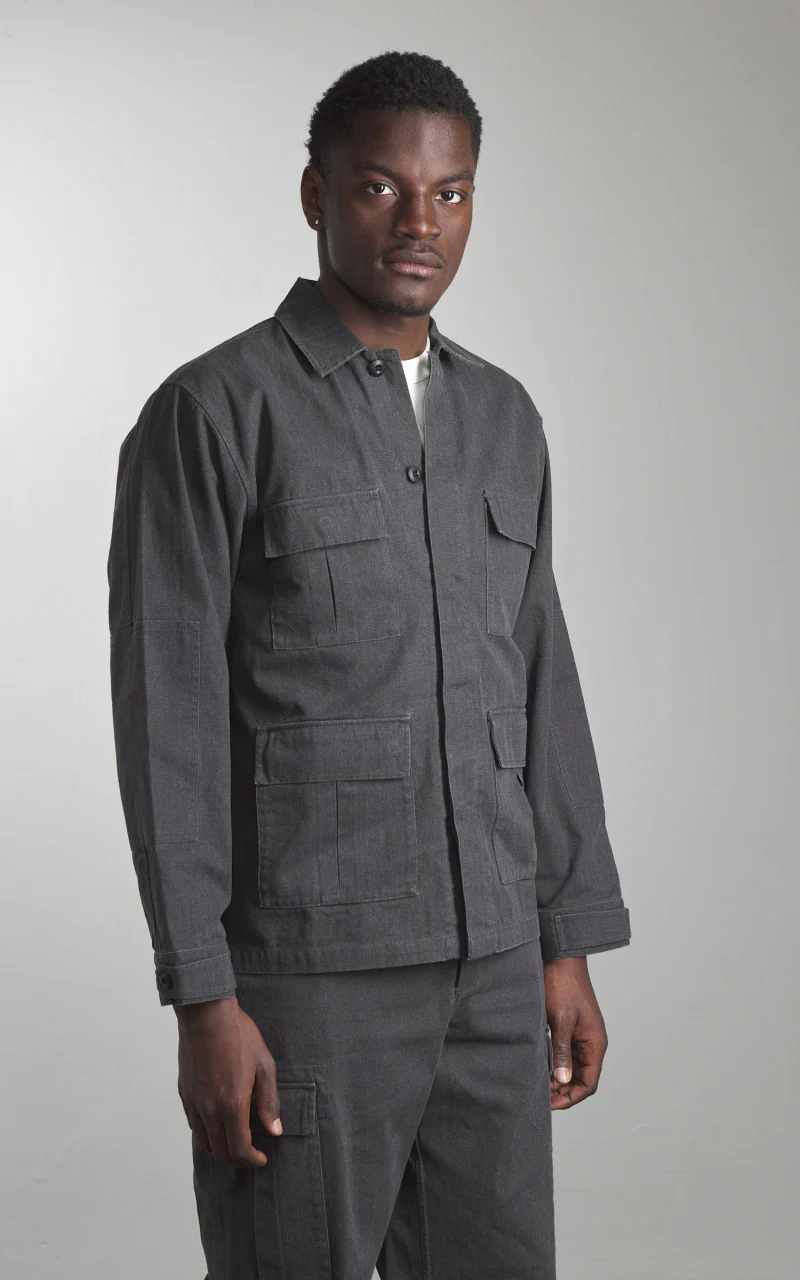 BDU Jacket HBT Charcoal - Image 2