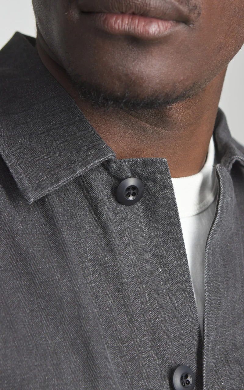BDU Jacket HBT Charcoal - Image 5
