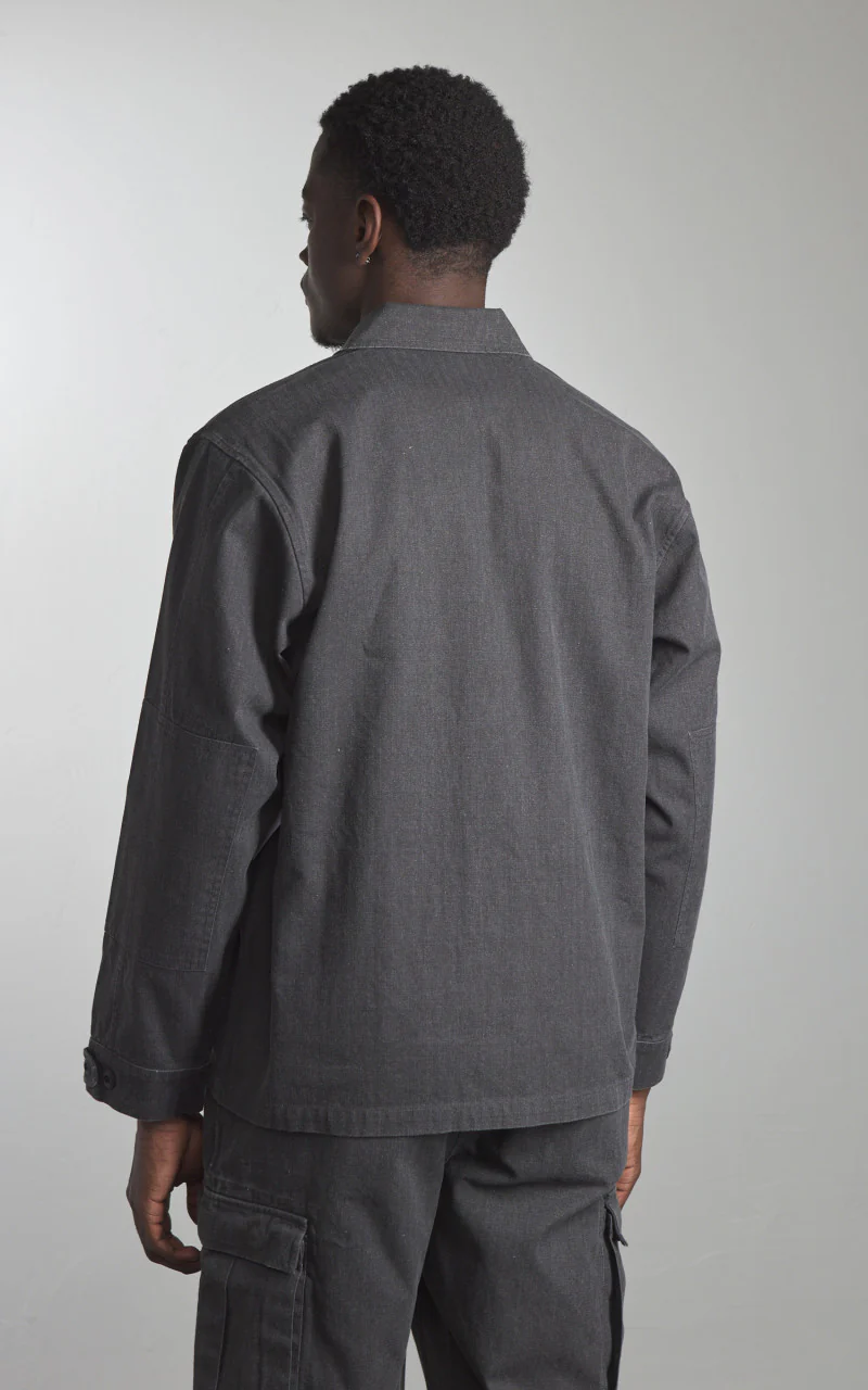 BDU Jacket HBT Charcoal - Image 7