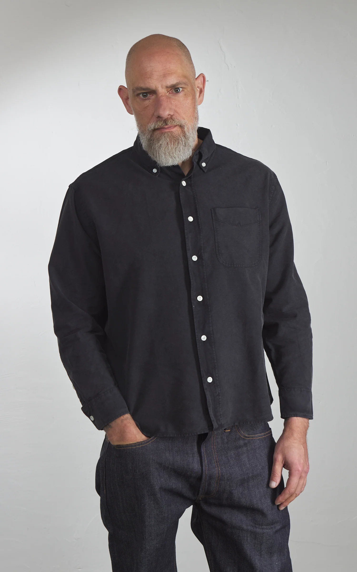 3sixteen Big Oxford Vintage Black - Image 2