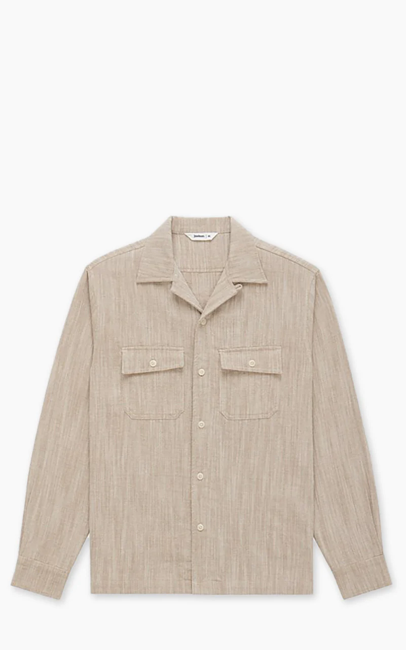 Camp Shirt HBT Cotton/Linen Ecru