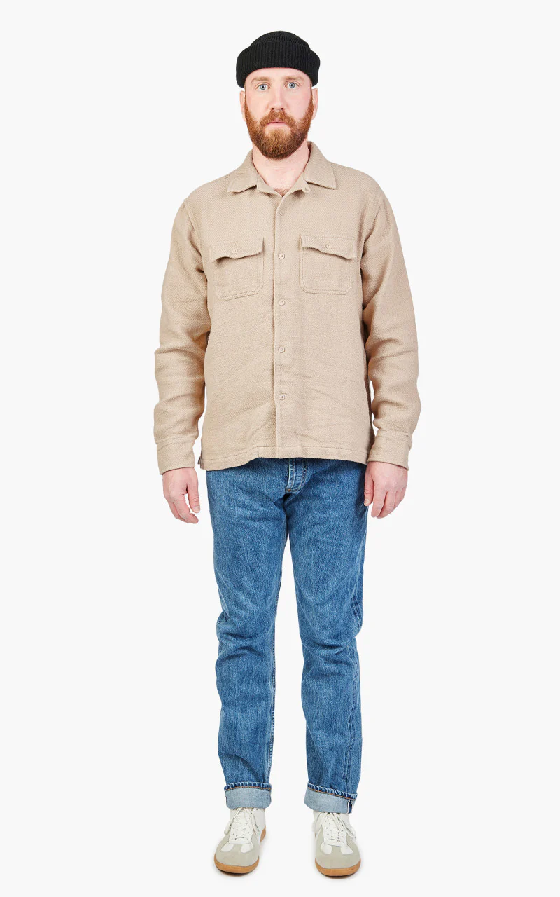 3sixteen Camp Shirt HBT Handloom Natural - Image 2
