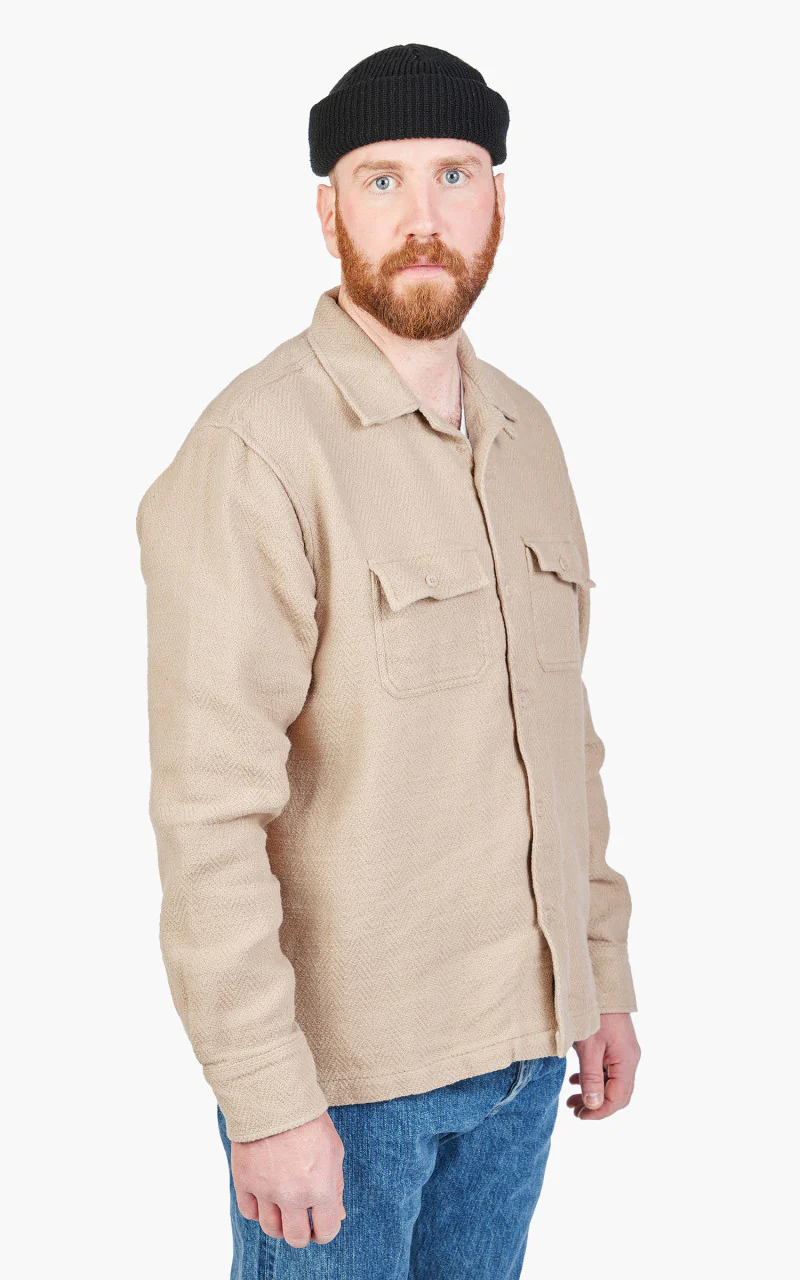 3sixteen Camp Shirt HBT Handloom Natural - Image 5
