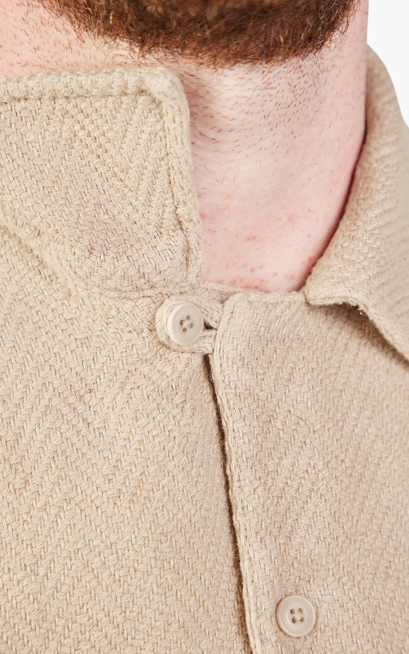 3sixteen Camp Shirt HBT Handloom Natural - Image 8
