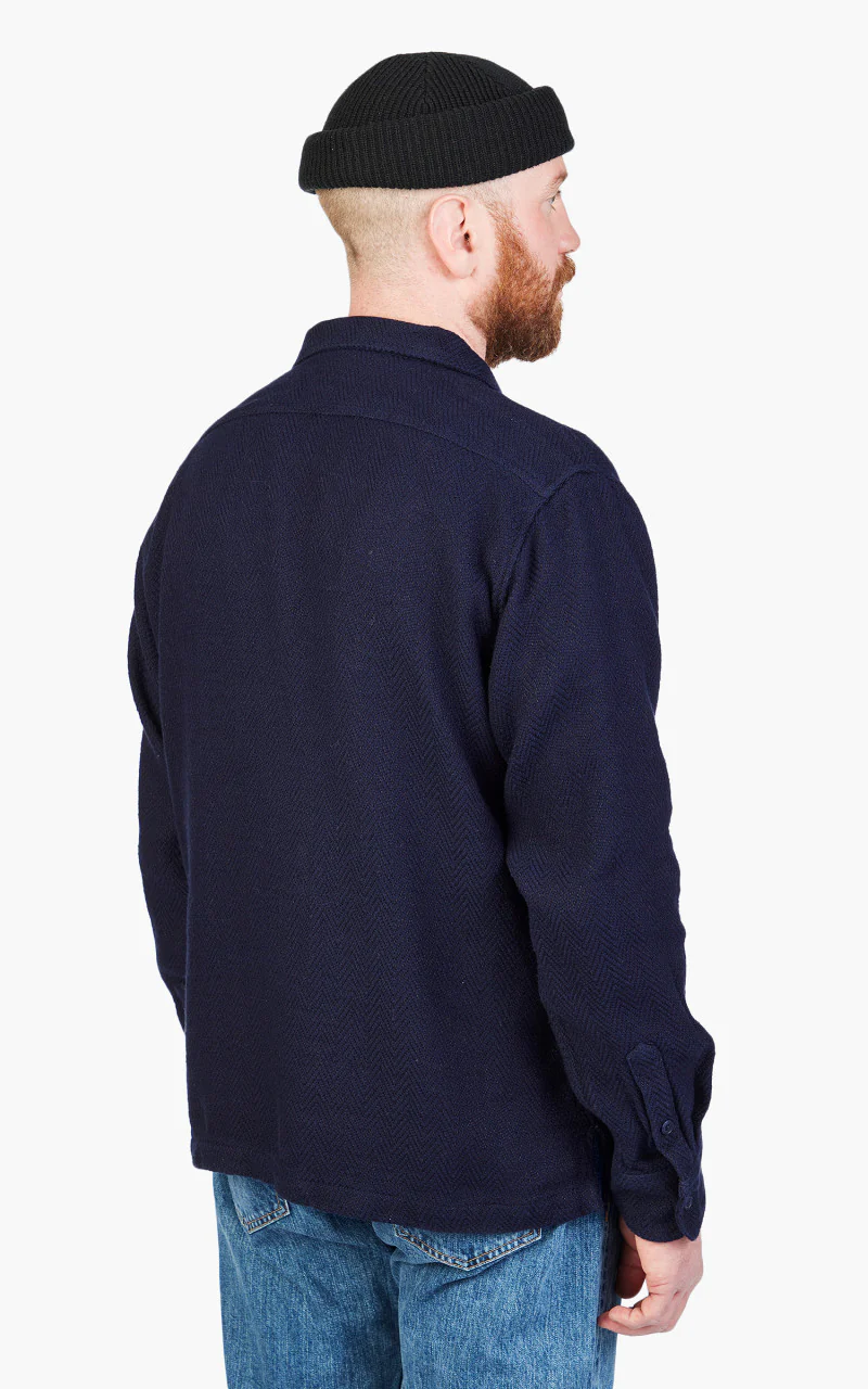 3sixteen Camp Shirt HBT Handloom Navy - Image 6