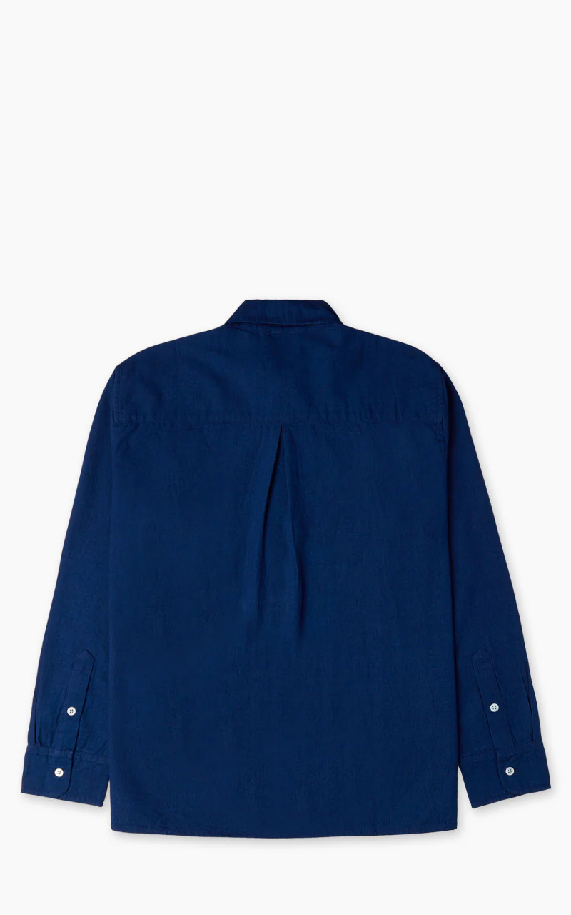 3sixteen Club Collar Shirt Selvedge Broadcloth Indigo - Image 7