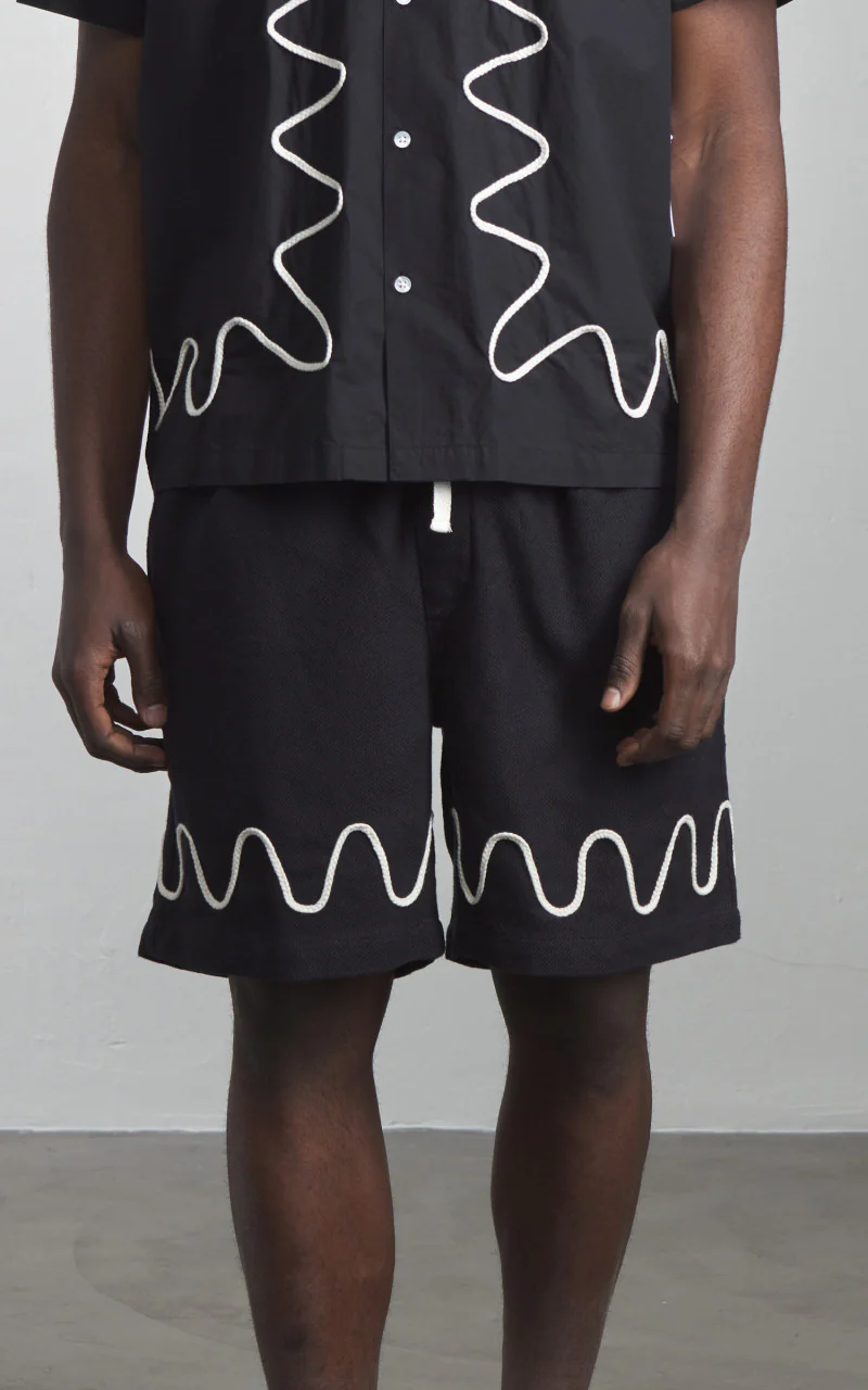 3sixteen Club Short Squiggle Black - Image 2
