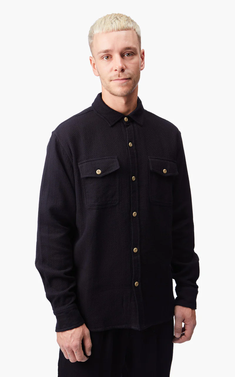3sixteen CPO Shirt Black Sashiko - Image 4