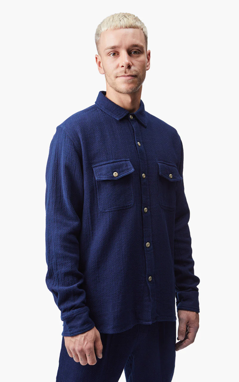 3sixteen CPO Shirt Indigo Sashiko - Image 5
