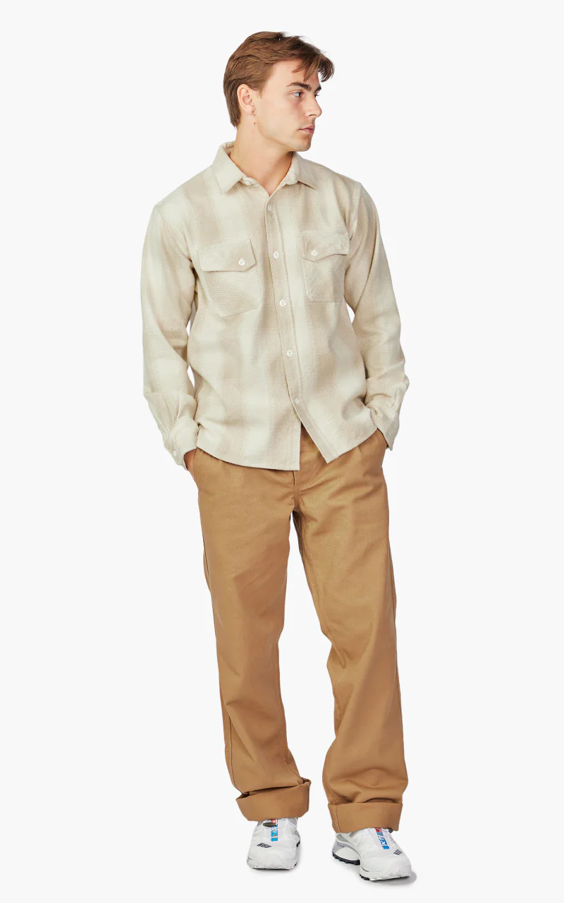 3sixteen Crosscut Flannel Alabaster Twill - Image 2