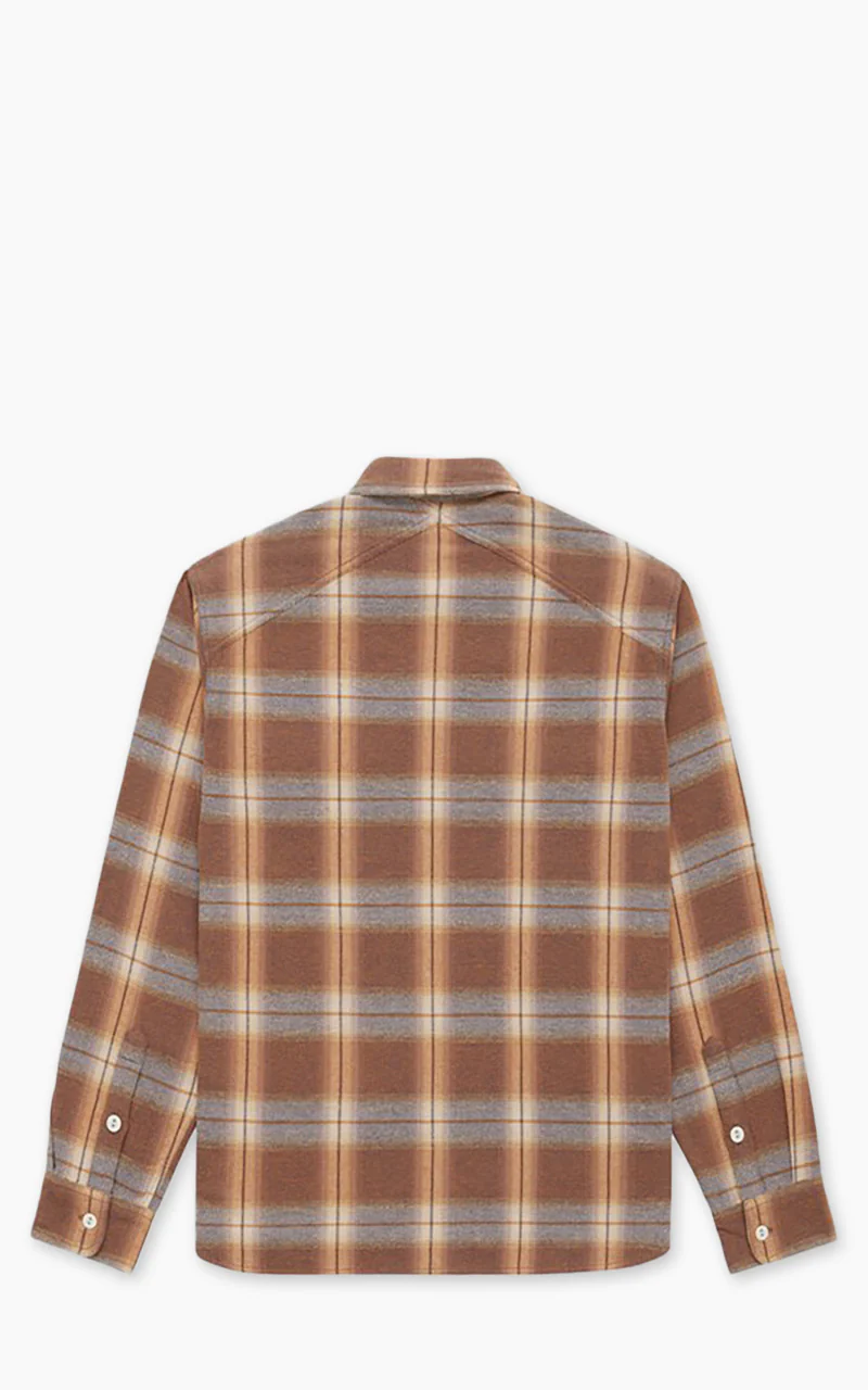Crosscut Flannel Check Tobacco/Ecru Brush - Image 3