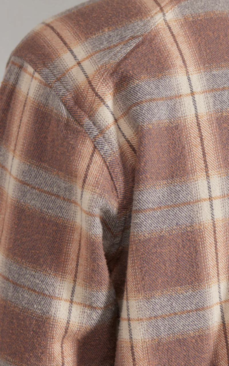Crosscut Flannel Check Tobacco/Ecru Brush - Image 7