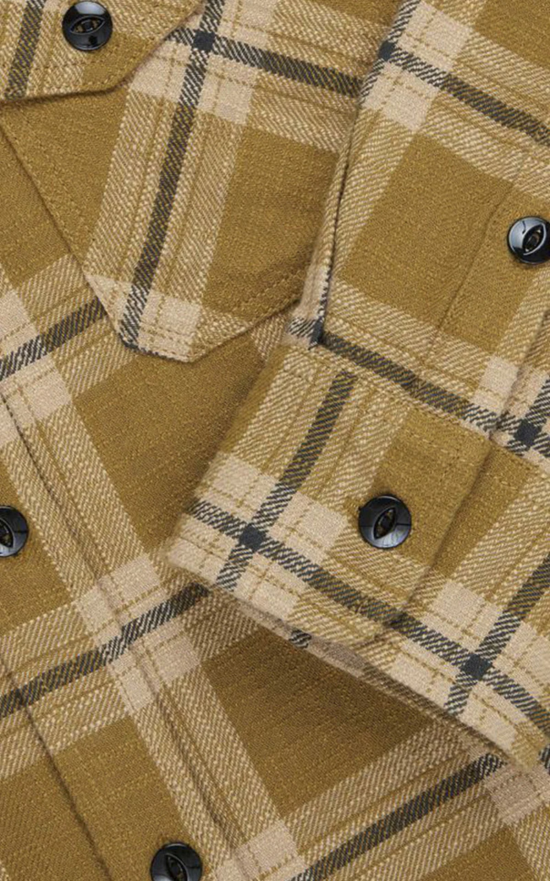 3sixteen Crosscut Flannel Coyote Slub Check - Image 4
