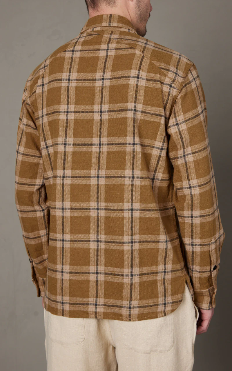 3sixteen Crosscut Flannel Coyote Slub Check - Image 6