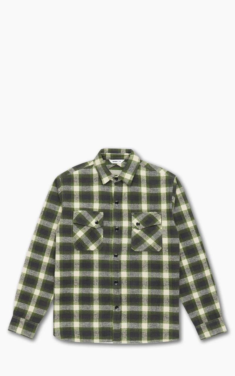 3sixteen Crosscut Flannel Emerald Shaggy Check