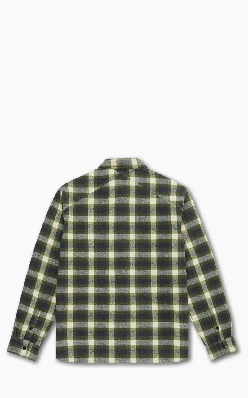 3sixteen Crosscut Flannel Emerald Shaggy Check - Image 6