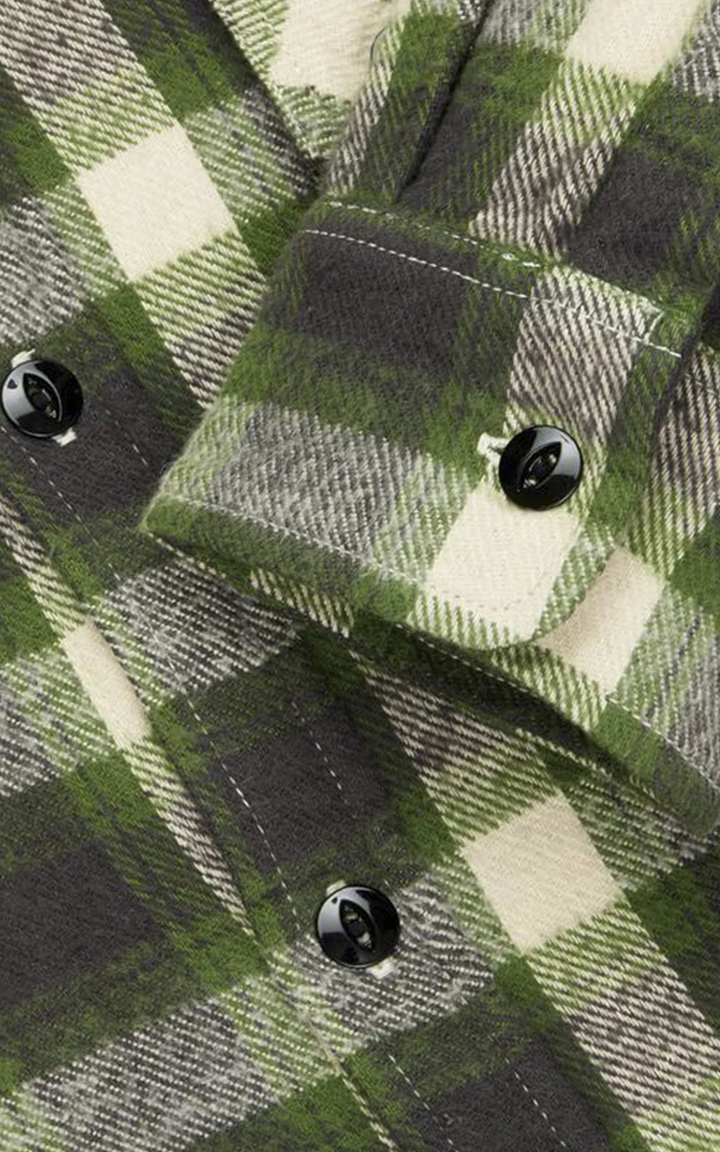 3sixteen Crosscut Flannel Emerald Shaggy Check - Image 8