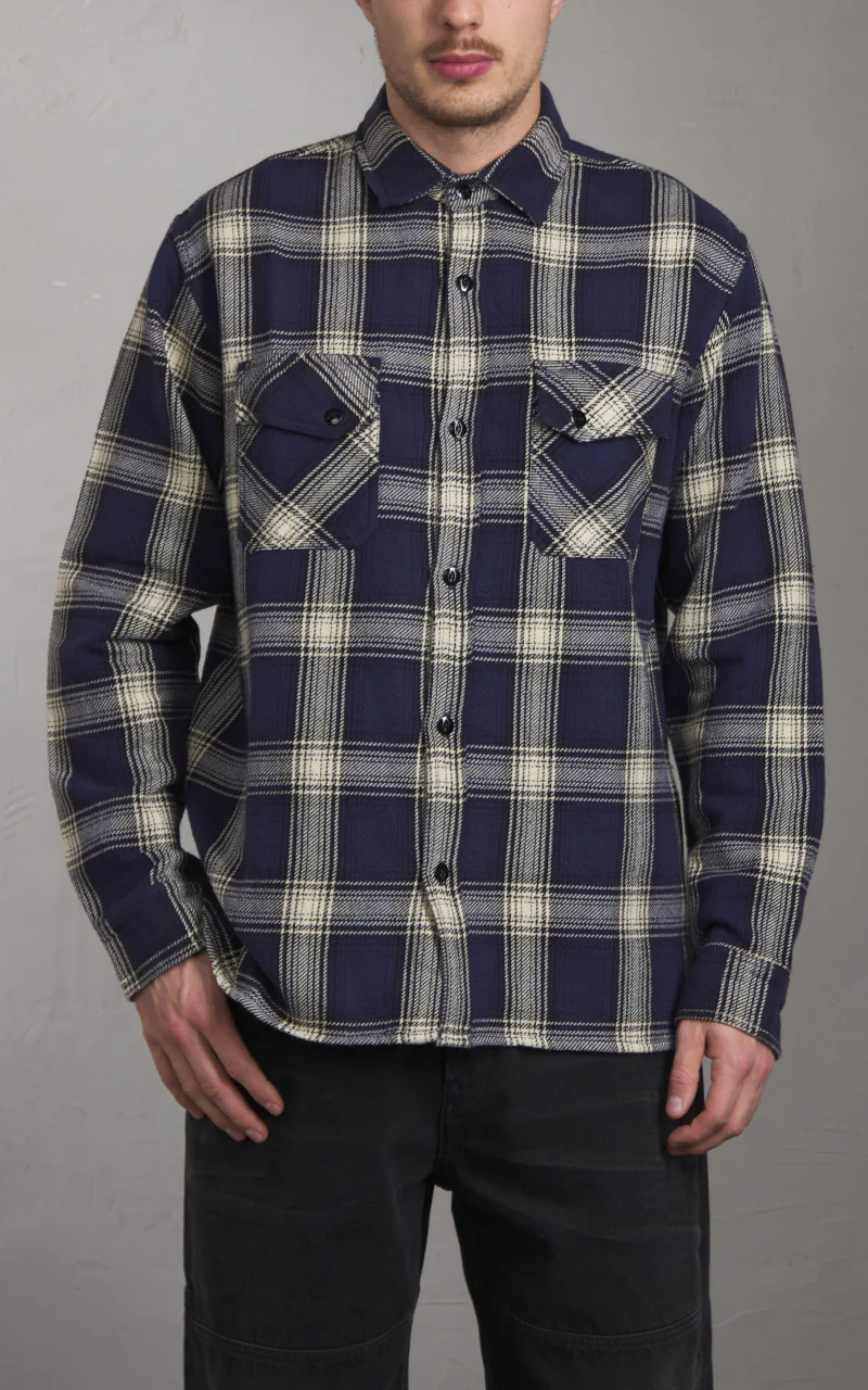3sixteen Crosscut Flannel Plaid Midnight - Image 2