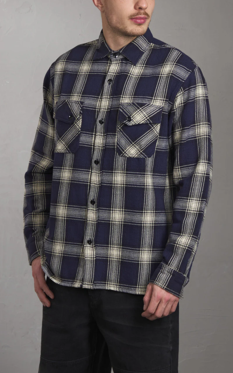 3sixteen Crosscut Flannel Plaid Midnight - Image 4
