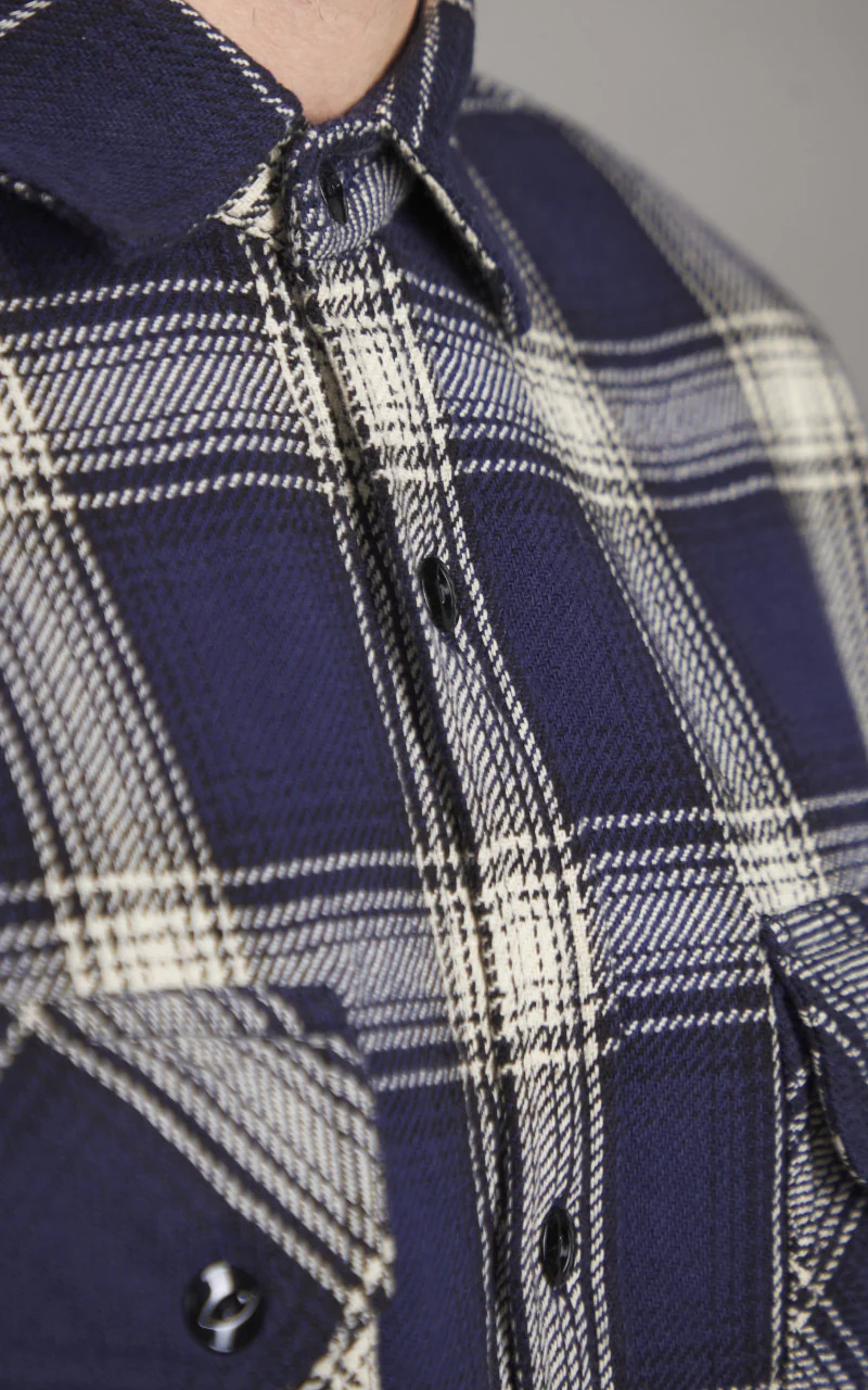 3sixteen Crosscut Flannel Plaid Midnight - Image 5