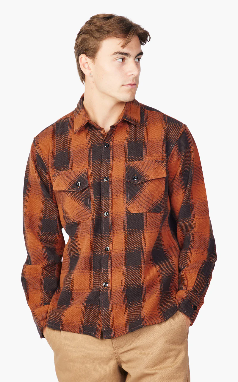 3sixteen Crosscut Flannel Rust Twill - Image 4