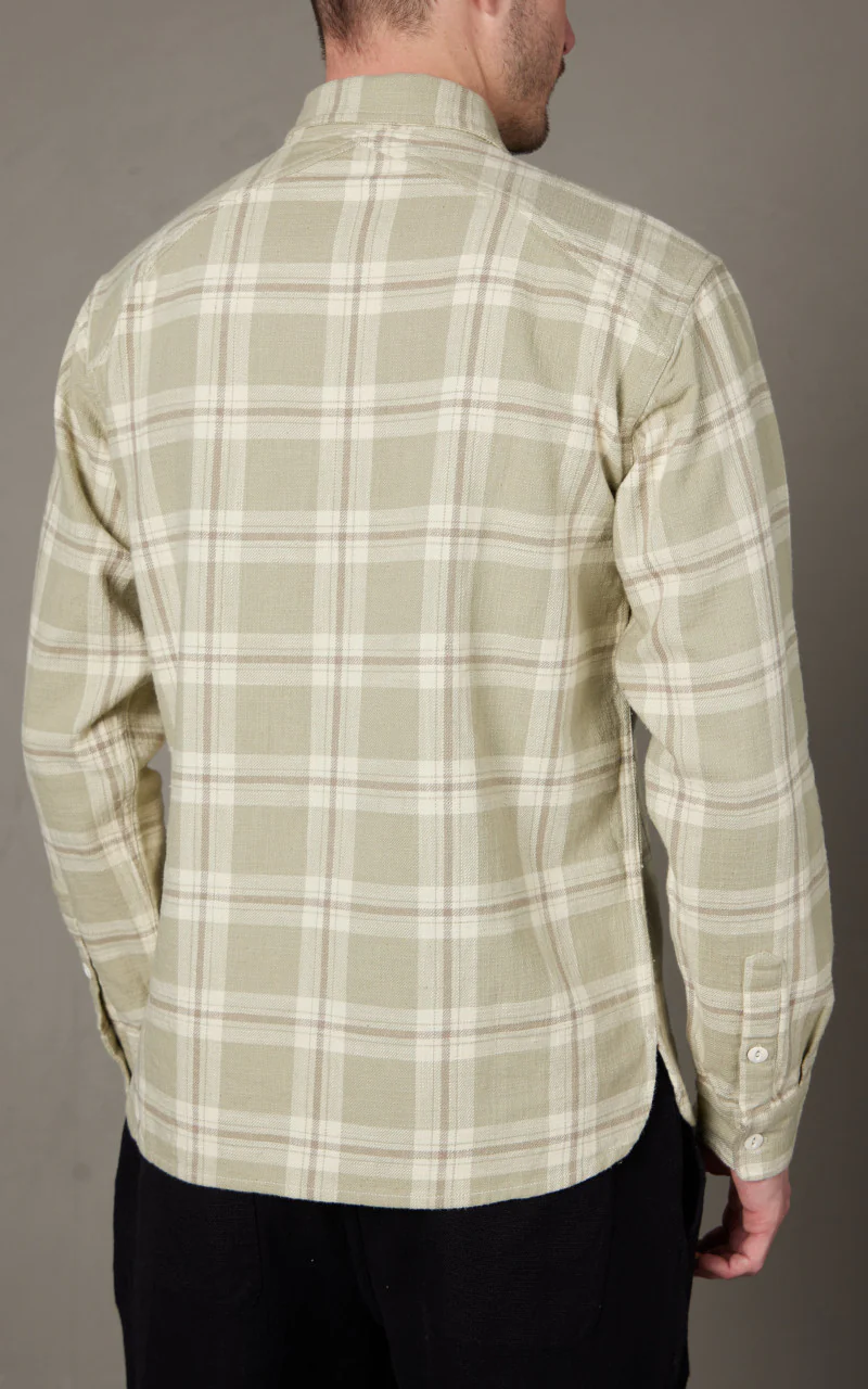 3sixteen Crosscut Flannel Seafoam Slub Check - Image 5