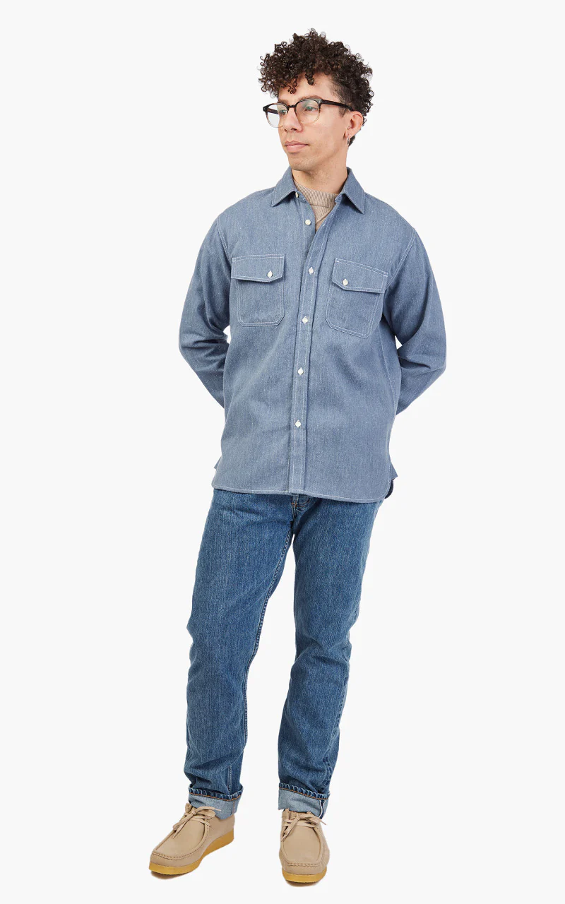 3sixteen Crosscut Western Cerulean Handloom Denim - Image 2
