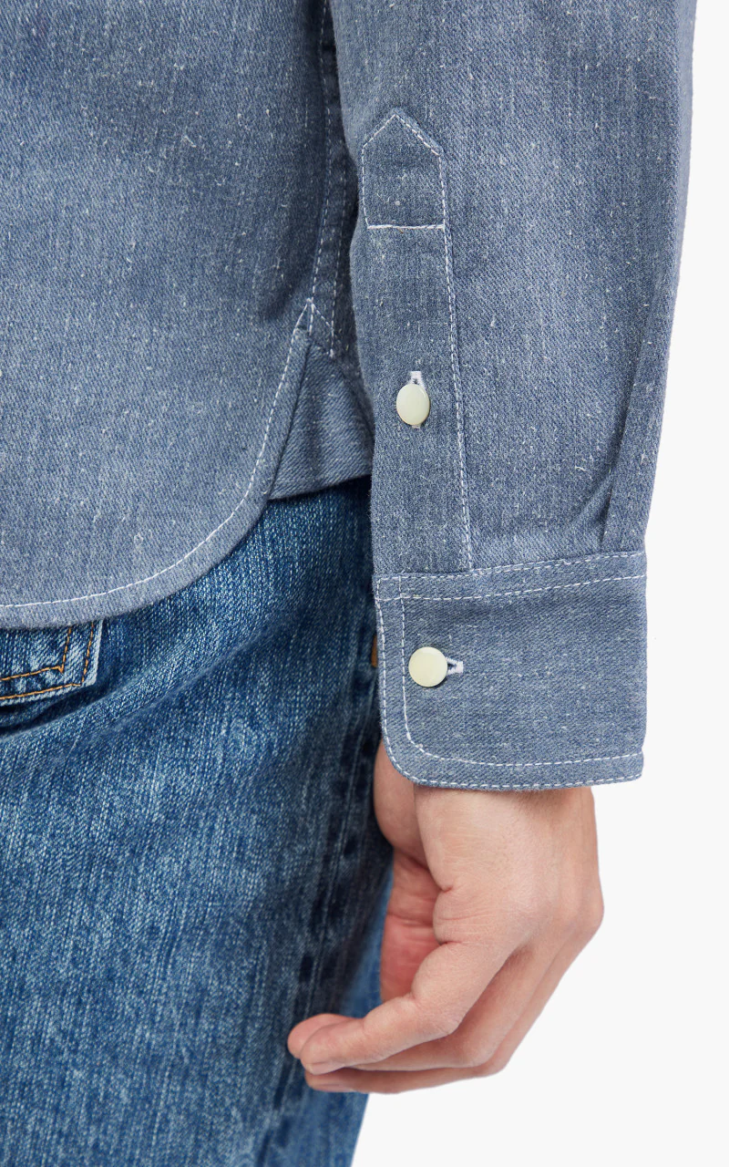 3sixteen Crosscut Western Cerulean Handloom Denim - Image 6