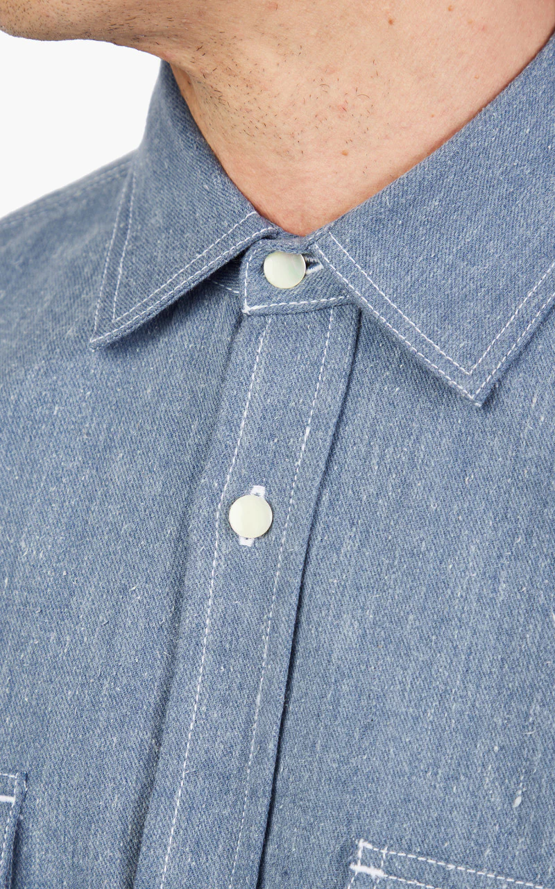3sixteen Crosscut Western Cerulean Handloom Denim - Image 7