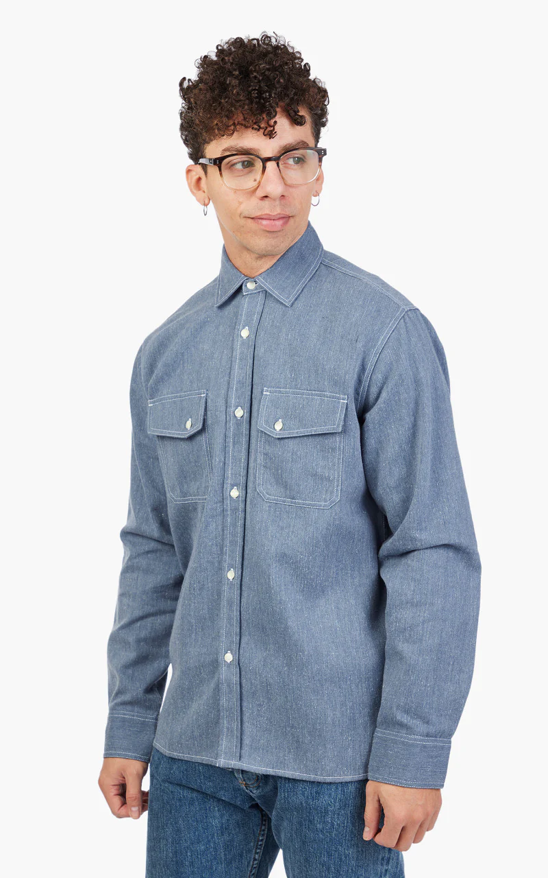 3sixteen Crosscut Western Cerulean Handloom Denim - Image 8