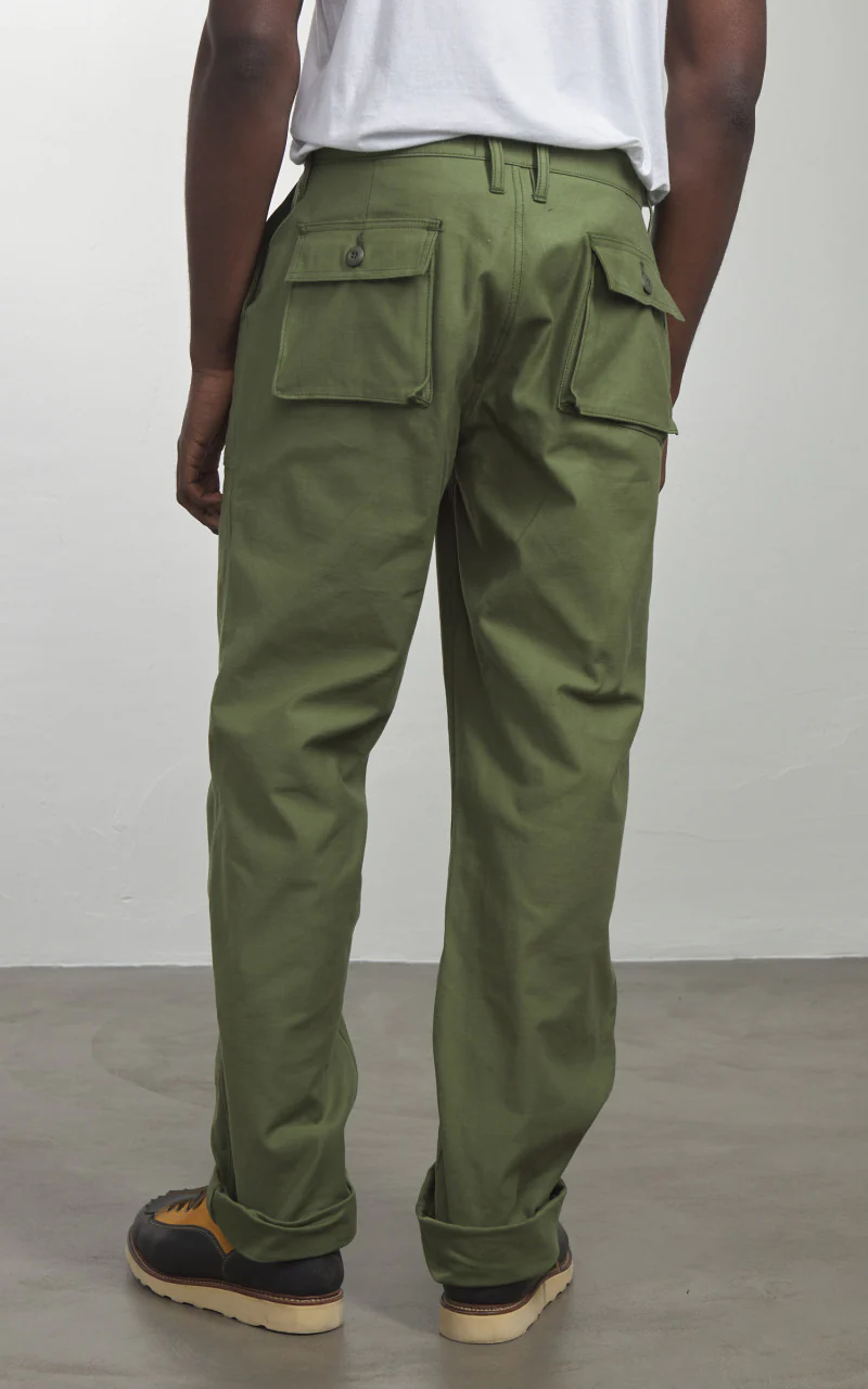 3sixteen Fatigue Pants Back Satin Olive - Image 6