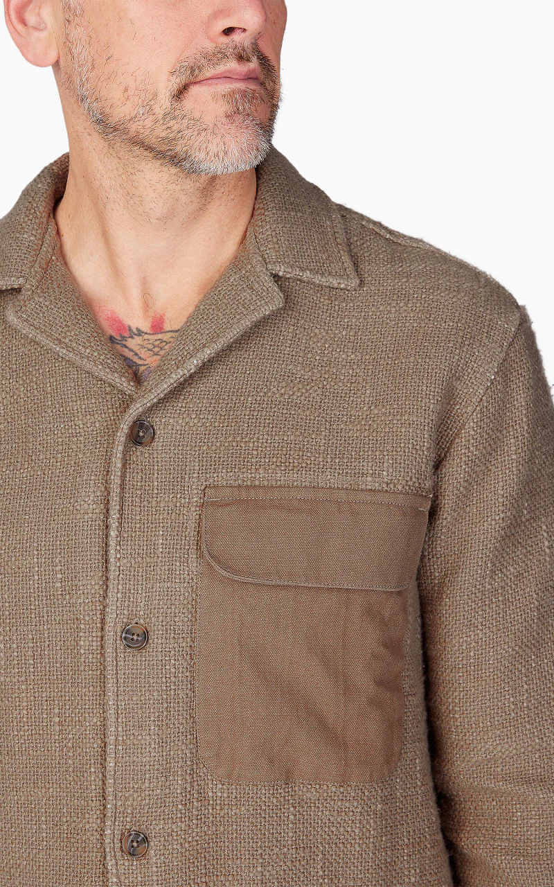 3sixteen Field Shirt Moonrock Slub - Image 4