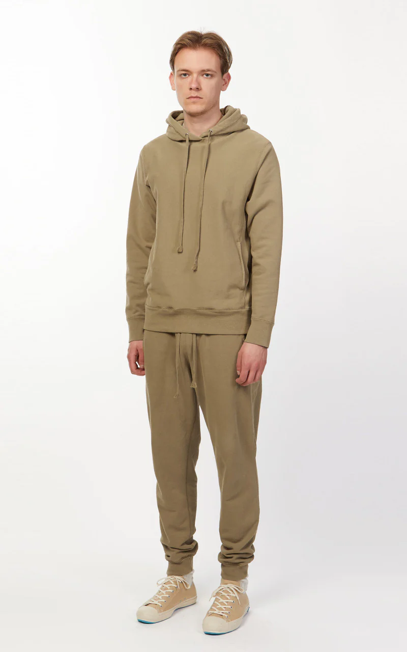 3sixteen French Terry Pullover Hoody Garment Dyed Olive - Image 3