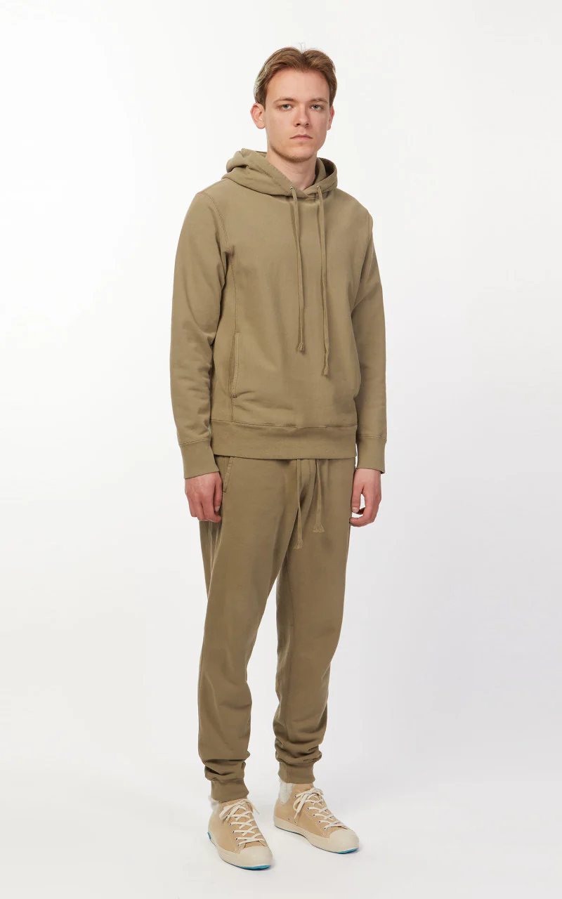 3sixteen French Terry Pullover Hoody Garment Dyed Olive - Image 4