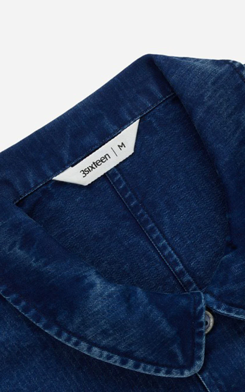 French Work Jacket HBT Indigo - Image 9