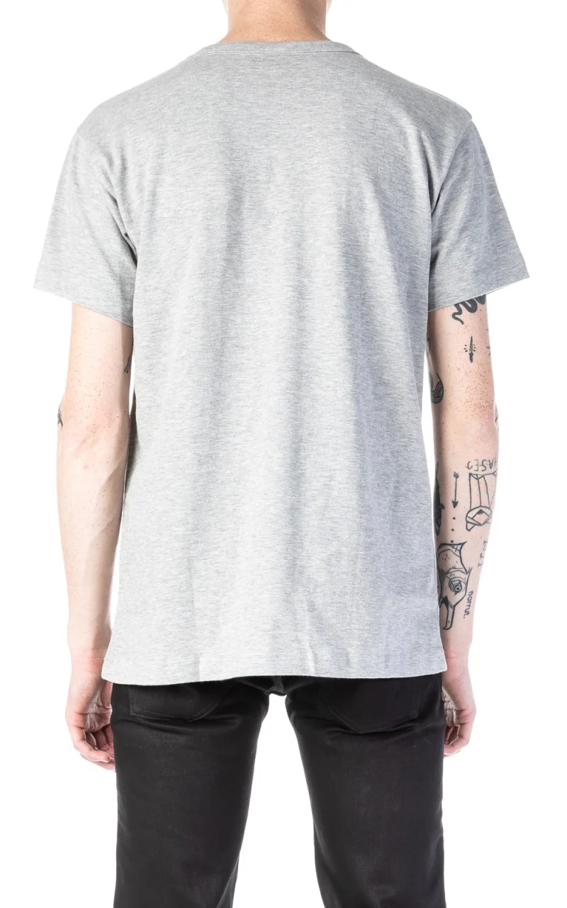 3sixteen Heavyweight Plain Tee 2 Pack Grey - Image 3