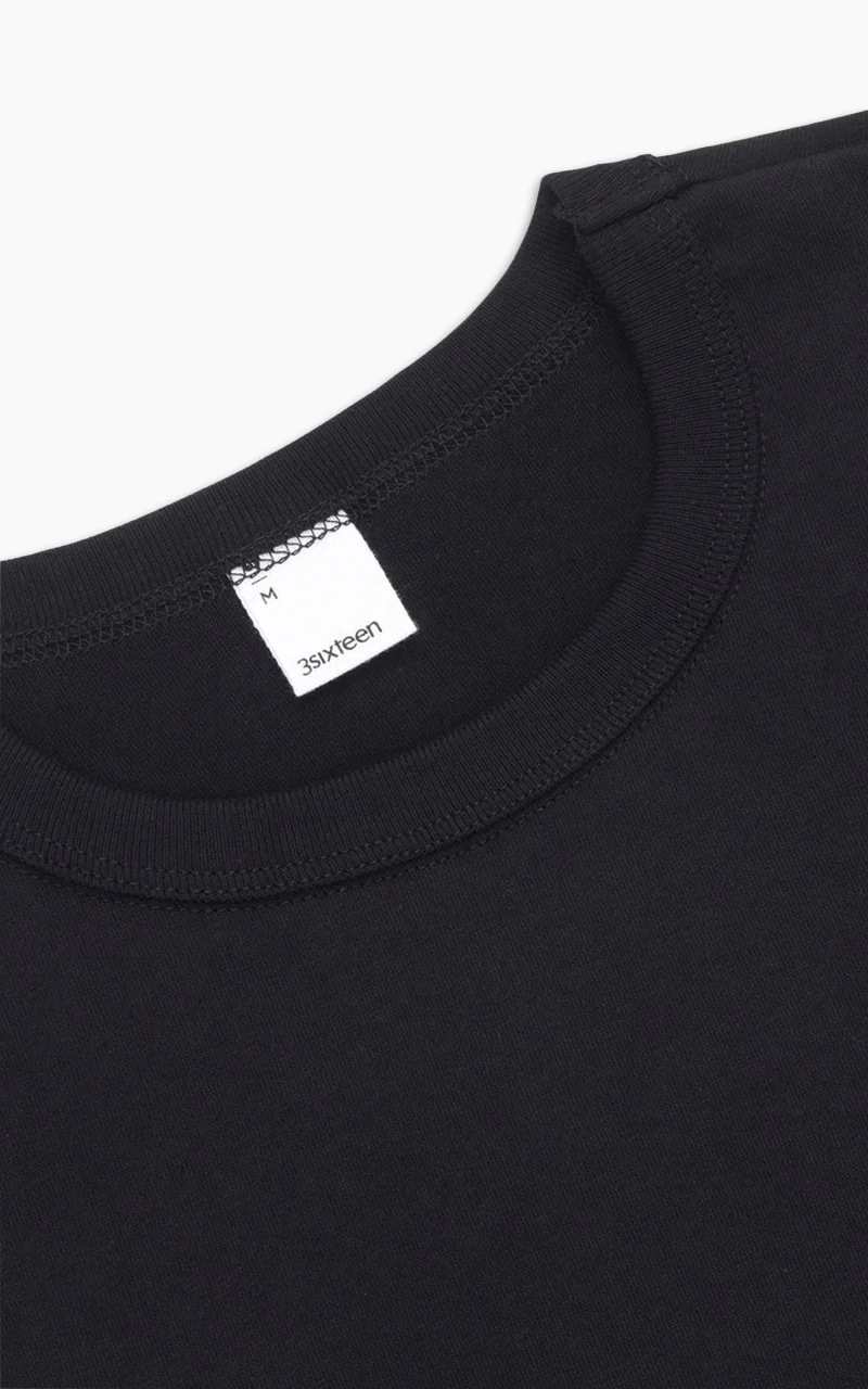 3sixteen Heavyweight Pocket T-Shirt 2 Pack Black - Image 4