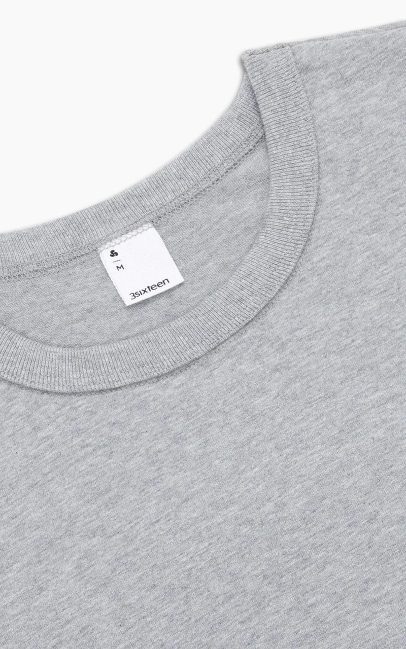 3sixteen Heavyweight Pocket T-Shirt 2 Pack Heather Grey - Image 4