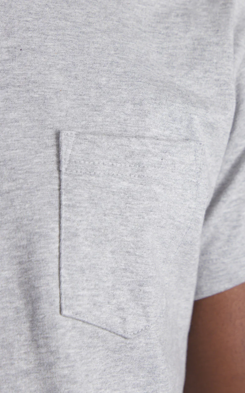 3sixteen Heavyweight Pocket T-Shirt 2 Pack Heather Grey - Image 6