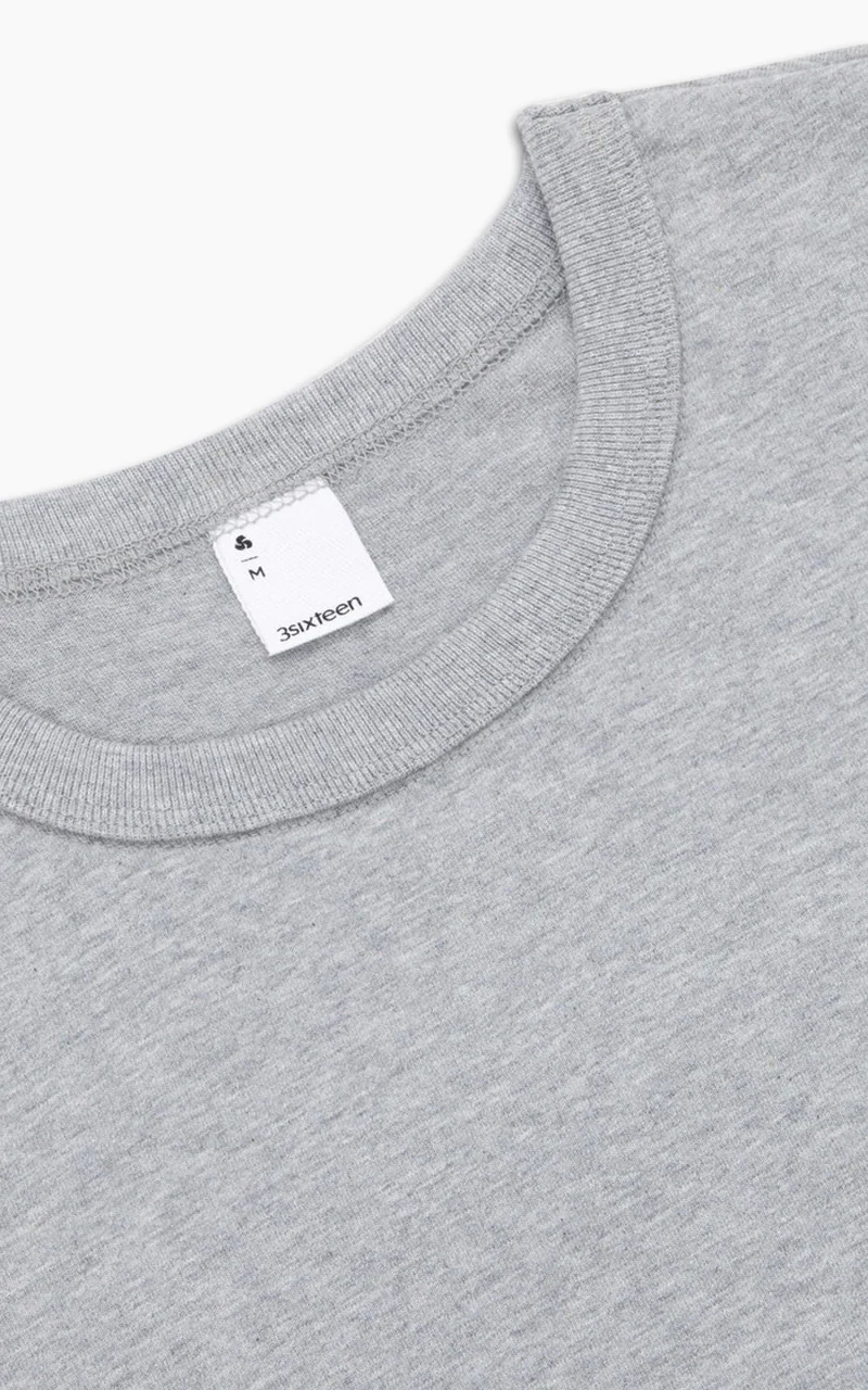 3sixteen Heavyweight T-Shirt 2 Pack Heather Grey - Image 4