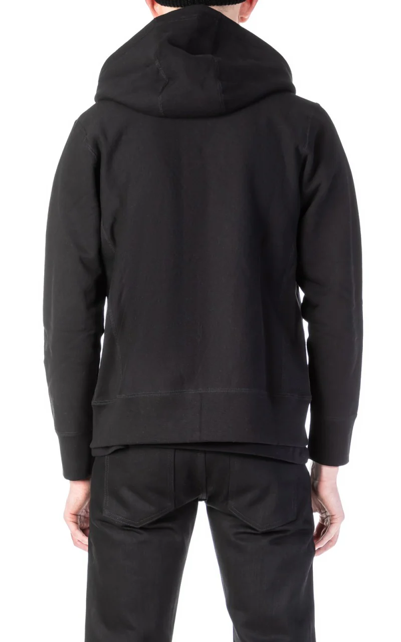3sixteen Heavyweight Zip Hoody Black - Image 7