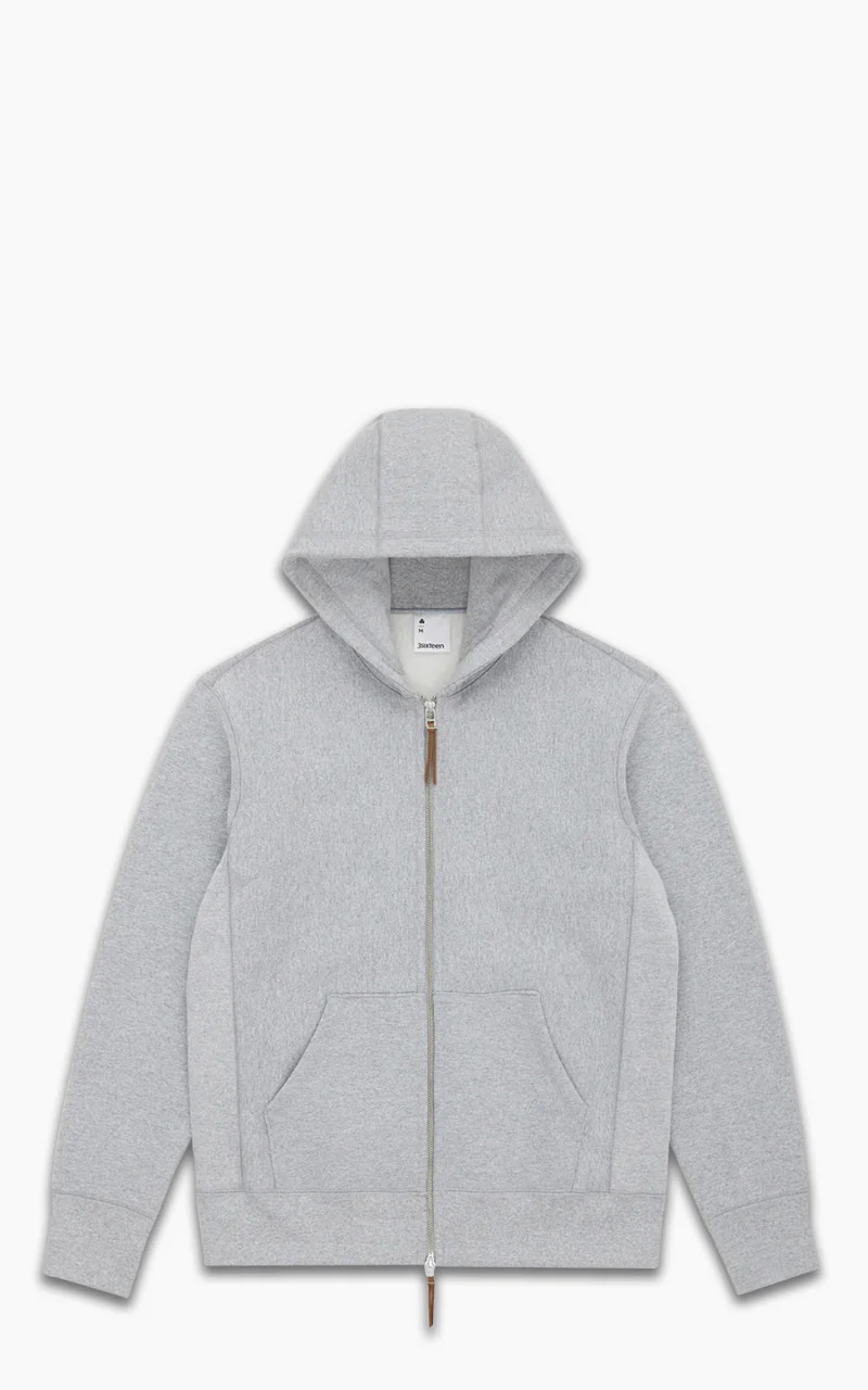 3sixteen Heavyweight Zip Hoody Grey