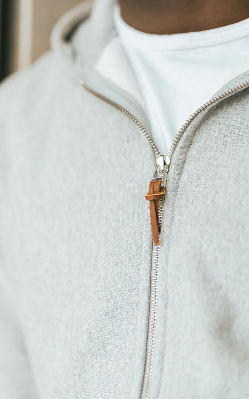 3sixteen Heavyweight Zip Hoody Grey - Image 3