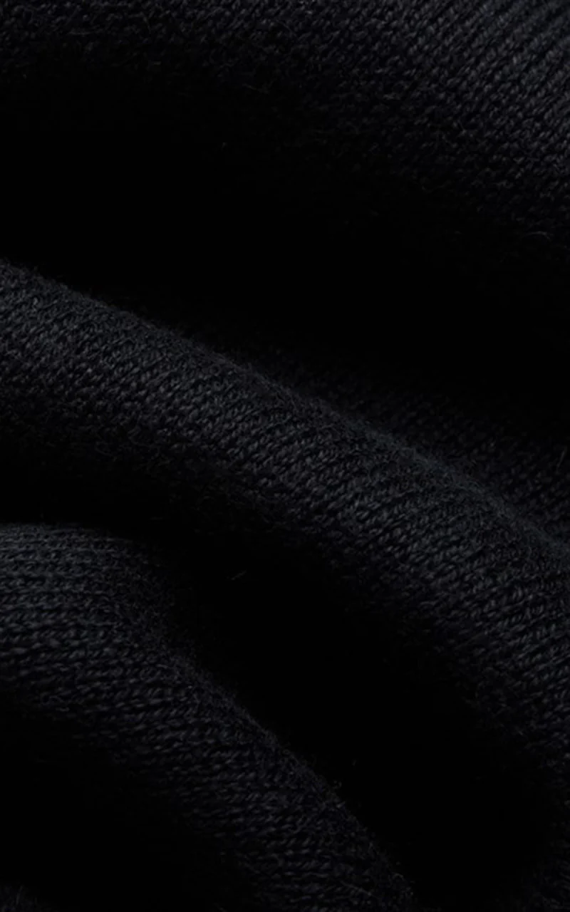 Knit Polo Pima Cotton Black - Image 7