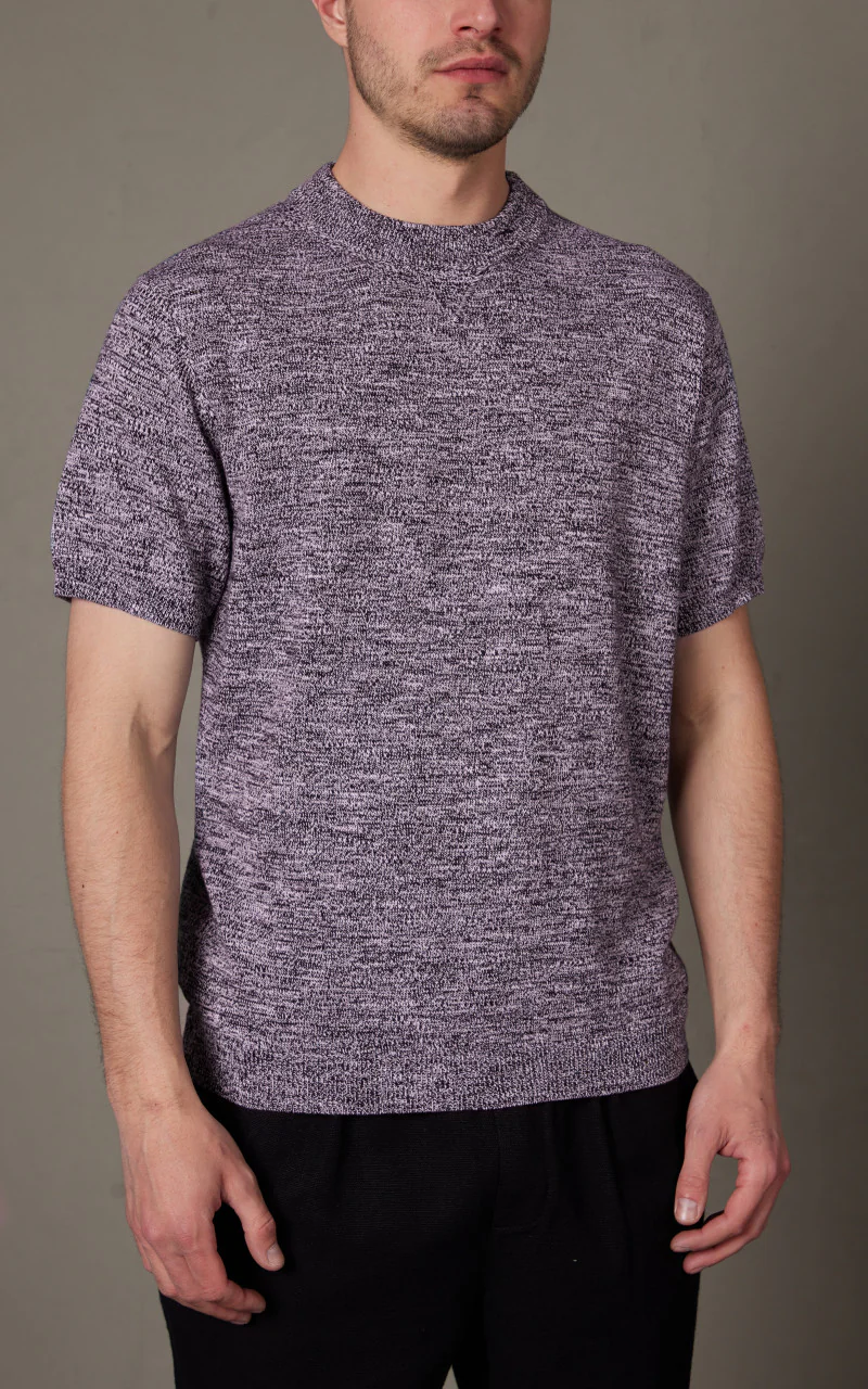 3sixteen Knit T-Shirt Black Marled Yarn - Image 4
