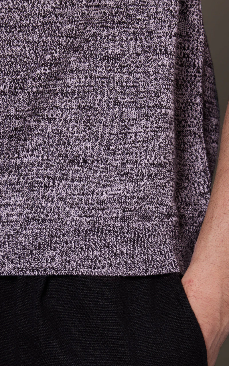 3sixteen Knit T-Shirt Black Marled Yarn - Image 6