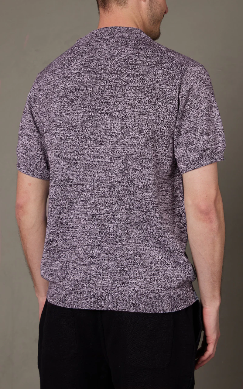 3sixteen Knit T-Shirt Black Marled Yarn - Image 7