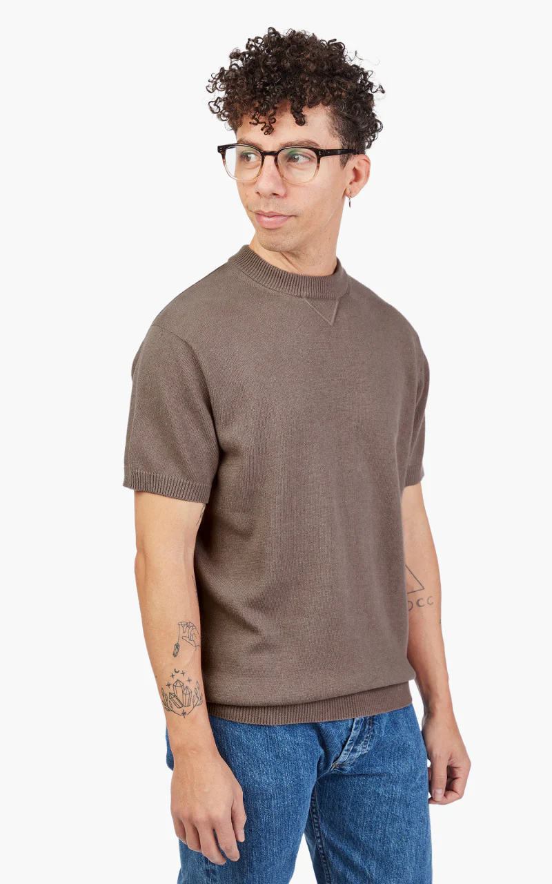 3sixteen Knit T-Shirt Mauve - Image 2